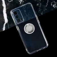 For Realme Master Edition 6 43  2021 Back Ring Holder Bracket Phone Cover TPU Soft Silicone Case RMX3363  RMX3360