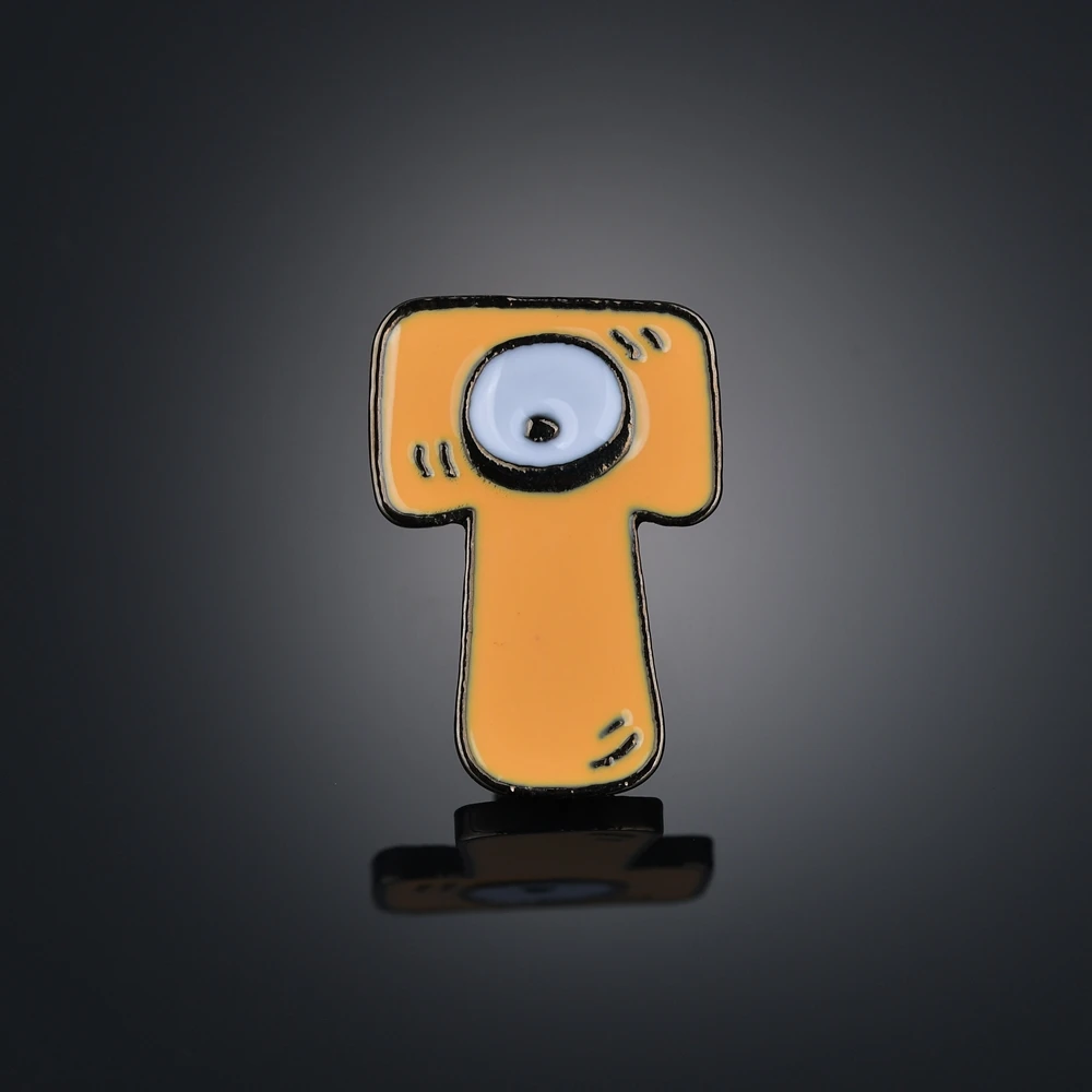 Эмалированная булавка в виде буквы T подарок для книг брошь любовных пазлов сумок