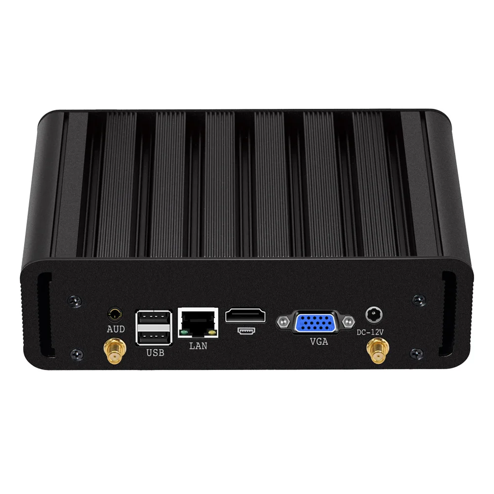 Мини ПК без вентилятора Windows 10/7/8 HTPC настольный DDR3L ОЗУ Intel Core i3 i5 5200U Celeron HD VGA