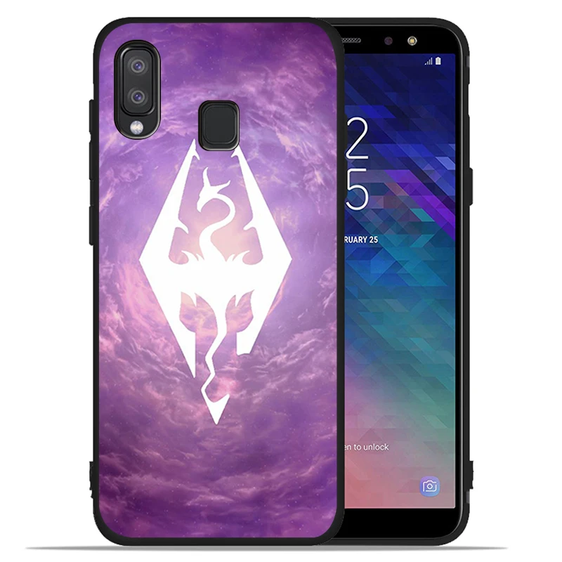 Чехол с логотипом Skyrim для Samsung Galaxy A71 A51 A41 A31 A20E A10 A20 A40 A50 A70 M30S M20 A7 A8 A9 2018 | Мобильные