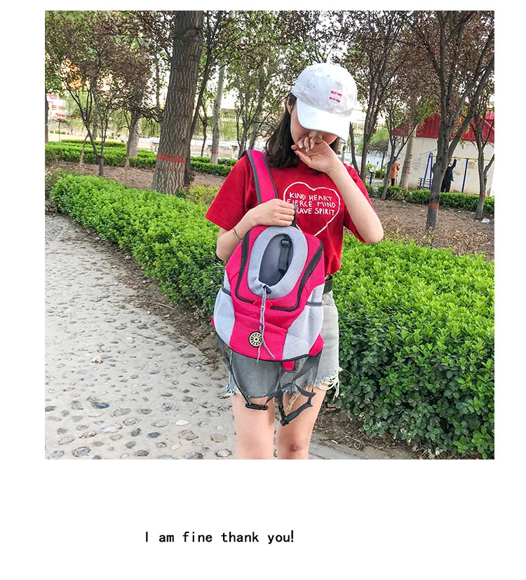 Внешняя Женская передняя сумка для домашних питомцев переносная собак с двойным