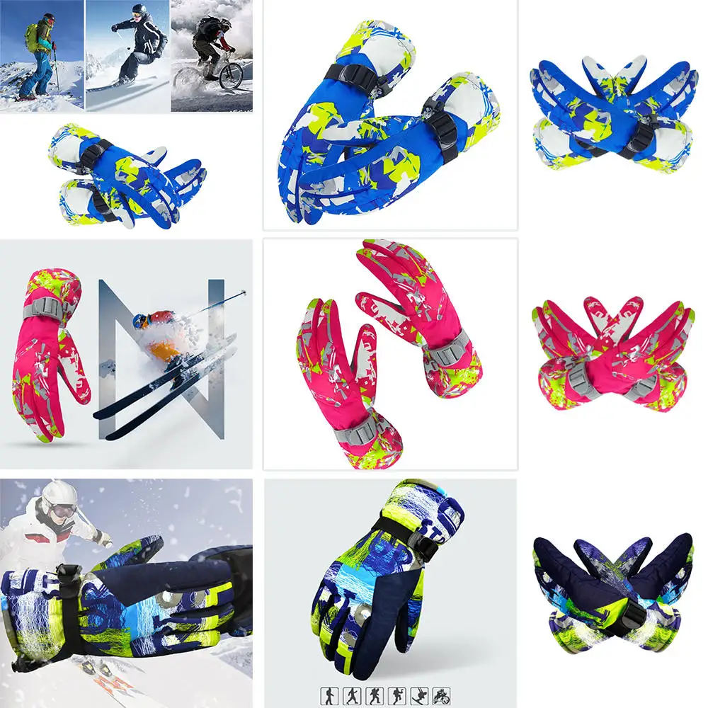 

Outdoor Ski Gloves Snowboard Warm Gloves Motorcycle Winter Skiing Climbing Waterproof Men Women Snow Gloves