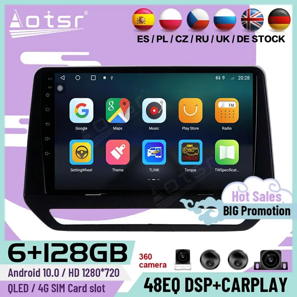 

6+128G Carplay Multimedia Stereo Android 10 Player For Renault Triber 2019 GPS Navigation IPS Car Radio Video Receiver Head Unit