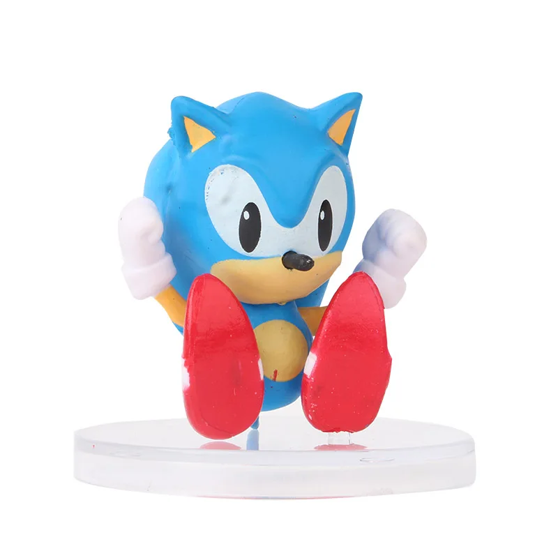 7 шт./компл. игрушечные фигурки из ПВХ персонажи персонажей Sonic Shadow Tails игрушки для
