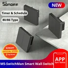 Умный настенный выключатель SONOFF M5 SwitchMan, 80 86, тип 123, настенный кнопочный переключатель с рамкой, расписание для умного дома