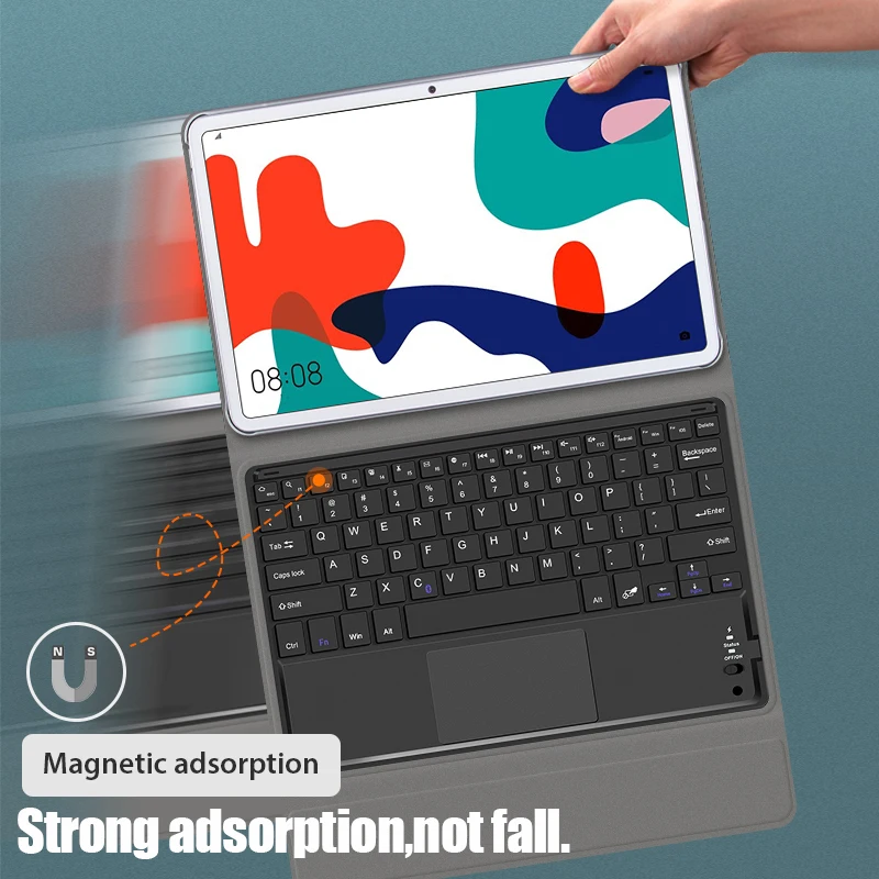 For Huawei MatePad 10.4 2020 Keyboard Case PU Leather Cover for BAH3-L09 BAH3-W09 BAH3-AL00 with Trackpad Tablet funda | Компьютеры и
