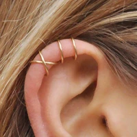 u shaped double layer non pierced clip earrings new simple fashion jewelry for women