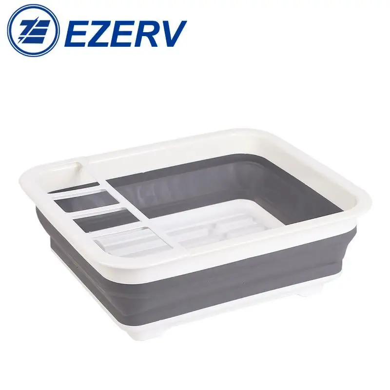 New Camper Car Foldable Dish Rack Tableware Portable Bowl TPR Sink Design RV Boats Caravan accessories trailer | Автомобили и