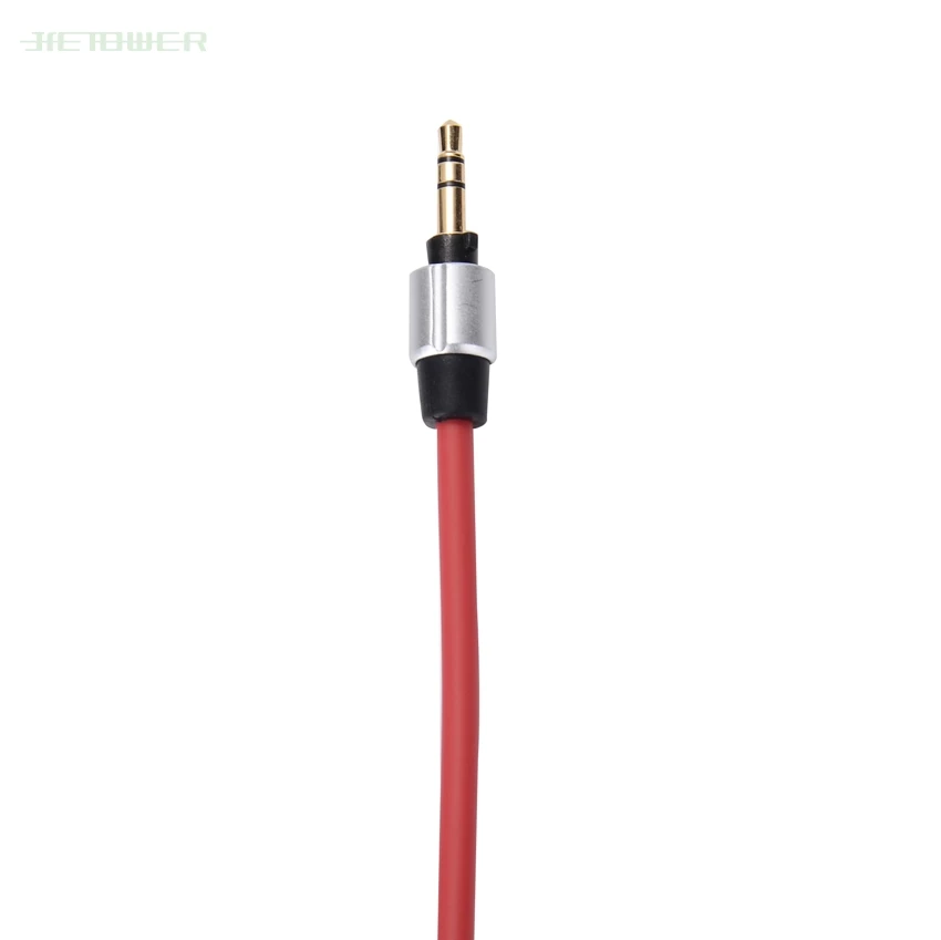 Оптовая продажа черный и красный сменный аудиокабель 6 5 мм 3 для Monster Beat Pro Detox Solo AUX