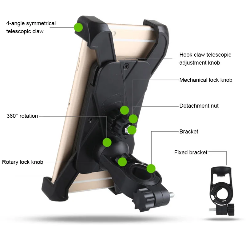 Новый универсальный велосипедный держатель для телефона руль крепление