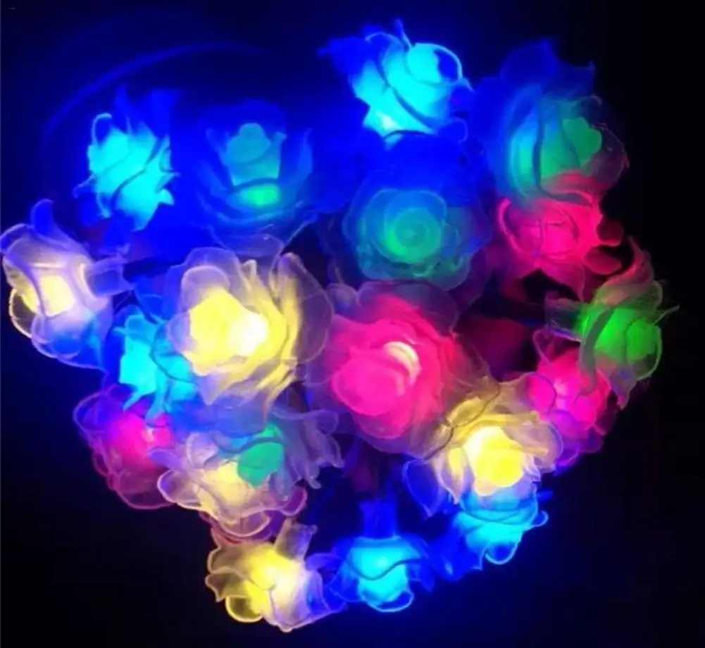 30 LED светильник ing Flower лампа гирлянда Роза Рождественский s украшение праздничный