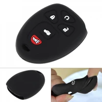 5 buttons silicone straight plate car key shell protector holder fit for buick cadillac chevrolet gmc saturn outlook 2007 2014