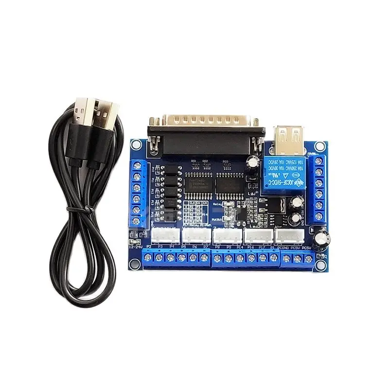 Плата интерфейса для гравировального станка 5 осей шаговый двигатель с ЧПУ