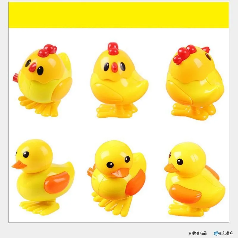 Пластиковая заводная утка цыпленок животное мини классическая Механическая