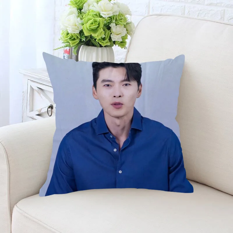 

Custom Hyun Bin Pillow Cover Decorative Square Zippered Two Side Pillowcase 35x35cm,40x40cm,45x45cm,60x60cm More Size