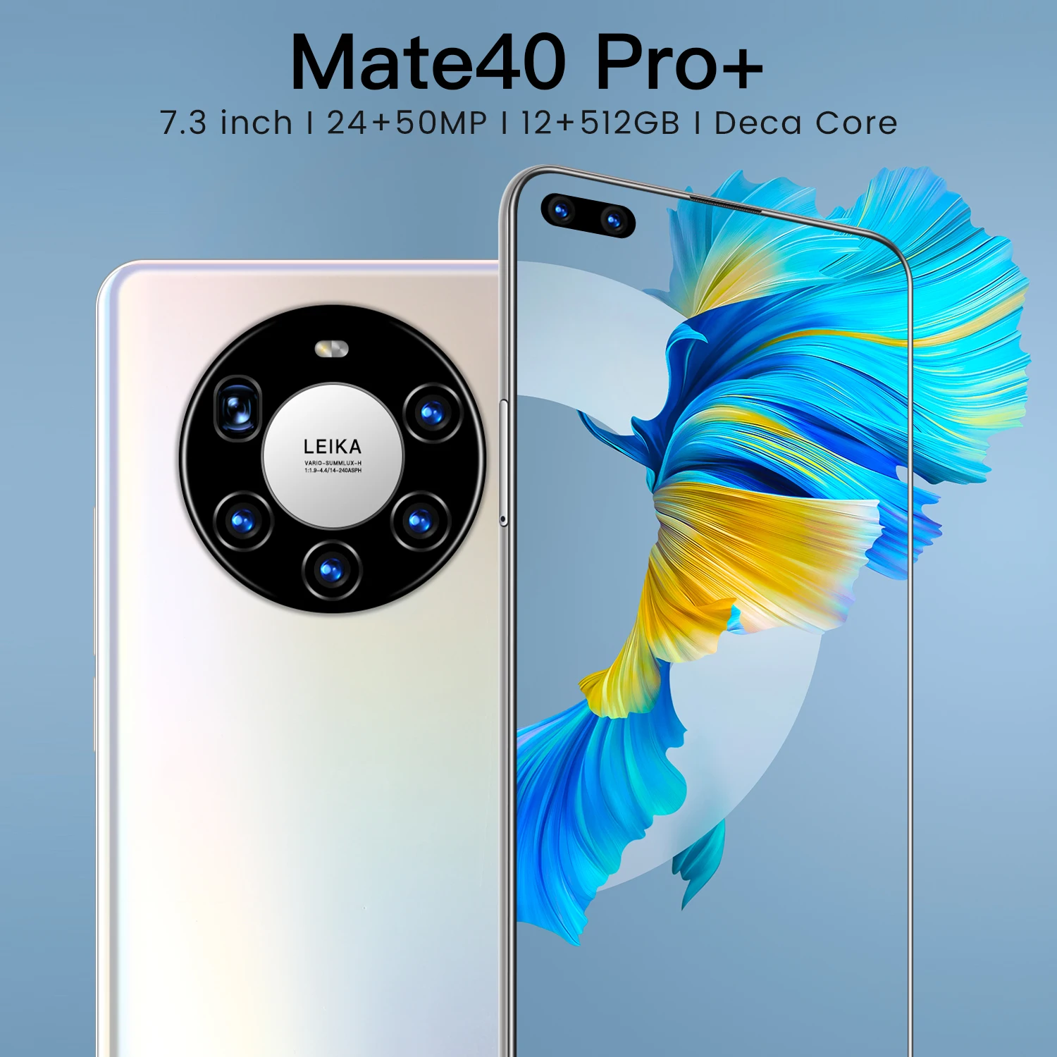 Smartphone con pantalla de 7,3 pulgadas, 5G, 12GB + 512GB, gran memoria, para Huawei Mate 40 Pro +, tel&eacute;fono m&oacute;vil Samsung, versi&oacute;n Global-3
