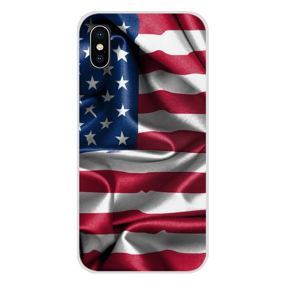 Accessories Phone Cases Covers Blue Line American US Flag For Xiaomi Redmi 4A S2 Note 3 3S 4 4X 5 Plus 6 7 6A Pro Pocophone F1 | Мобильные