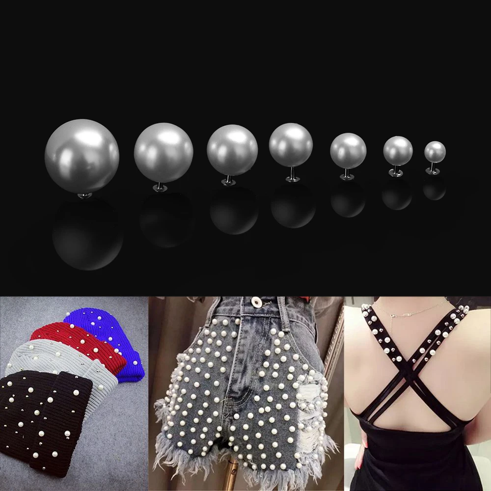 1 упаковка круглые жемчужные заклепки пуговица для тканевых брюк сумка шляп