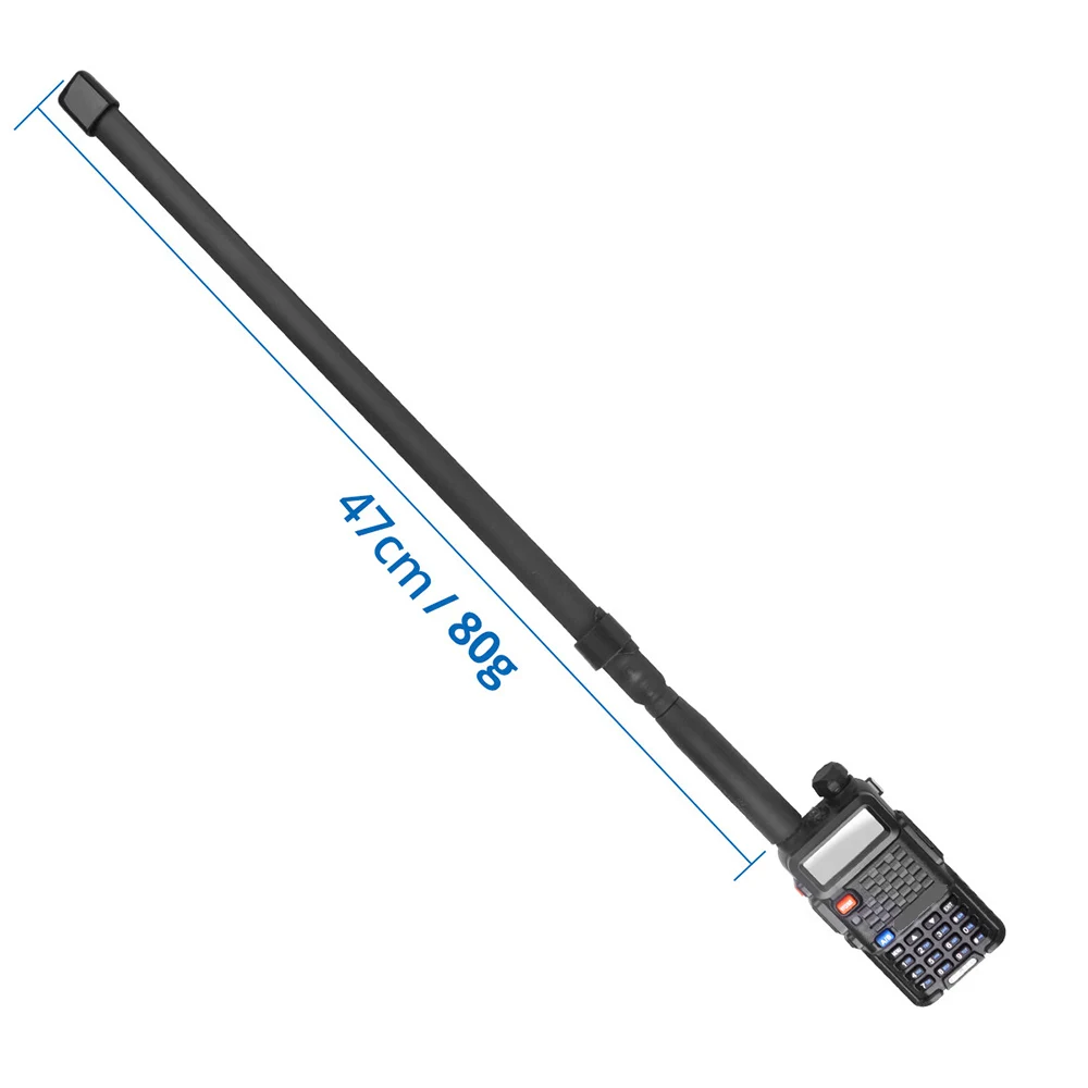 VHF UHF 136-520 МГц Складная 3 5-дюймовая SMA Женская Любительская радиоантенна с