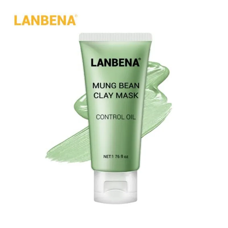 

Clay Mask For Face Deep Cleaning Mung Bean Mud Face mask Skin Care Acne Treatment Reduce Acne Mark Grease Oil Control Nourishing