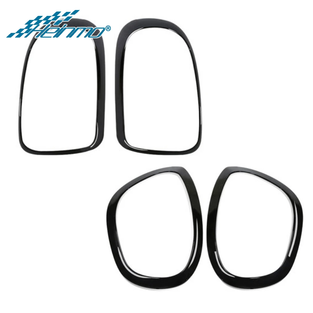 F60 Black 4pcs Автомобильный головной светильник, задний светильник, рамка с кольцом, наклейка для MINI Countryman F60, аксессуары для украшения автомобиля для MINI F 60 - Название цвета: F60 Black 4pcs