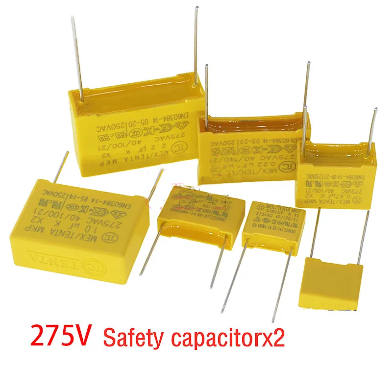 

5 шт./партия, конденсатор безопасности 275V225K 2,2 UF X2 MKP В переменного тока, шаг мм