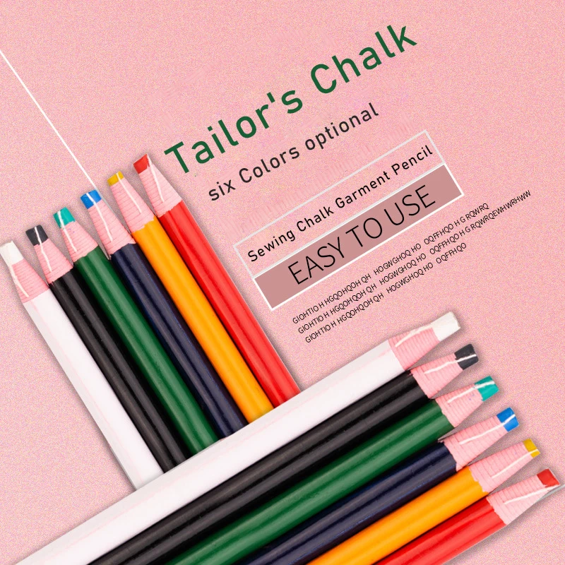 6 шт красочные вырезные Швейные Меловые карандаши портного ручка по ткани маркер