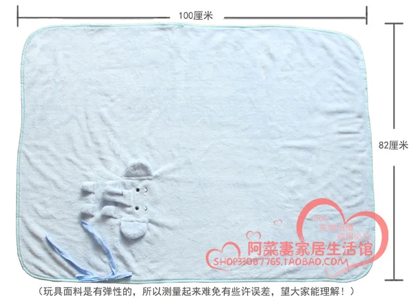 Одеяло детское Фланелевое в виде животного милое розовое свинья кролик альпака