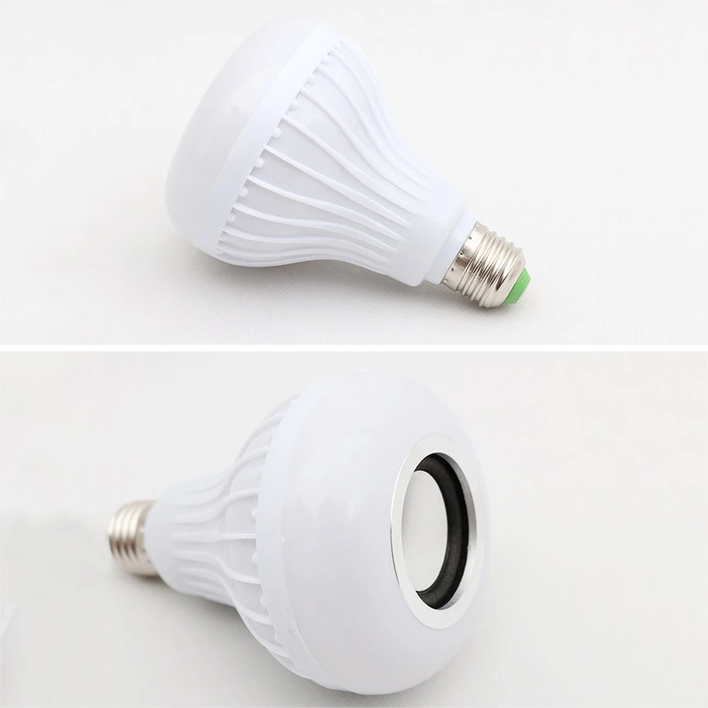 Смарт Беспроводной Bluetooth лампочки с ампулой Светодиодная лампа E27 220V RGB