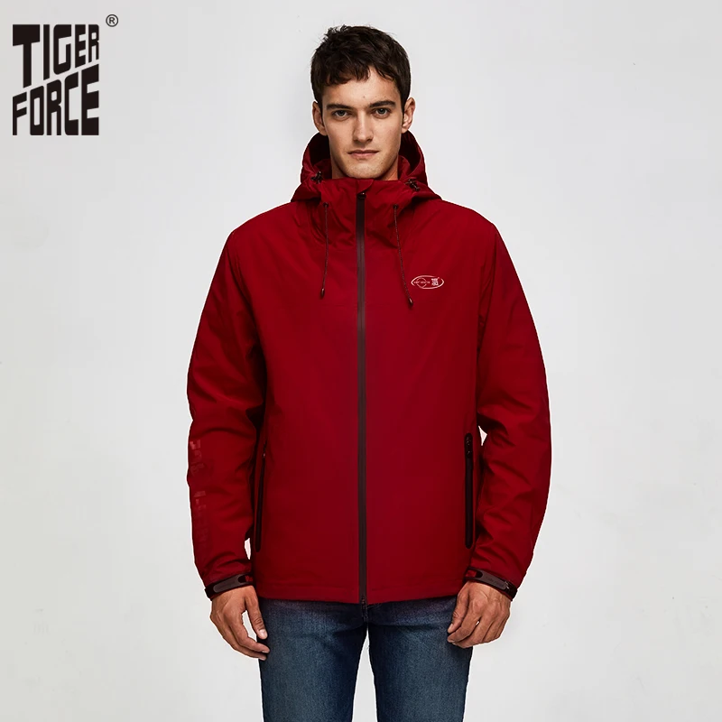 Мужская ветровка с хлопковой подкладкой Tiger Force повседневная куртка бомбер