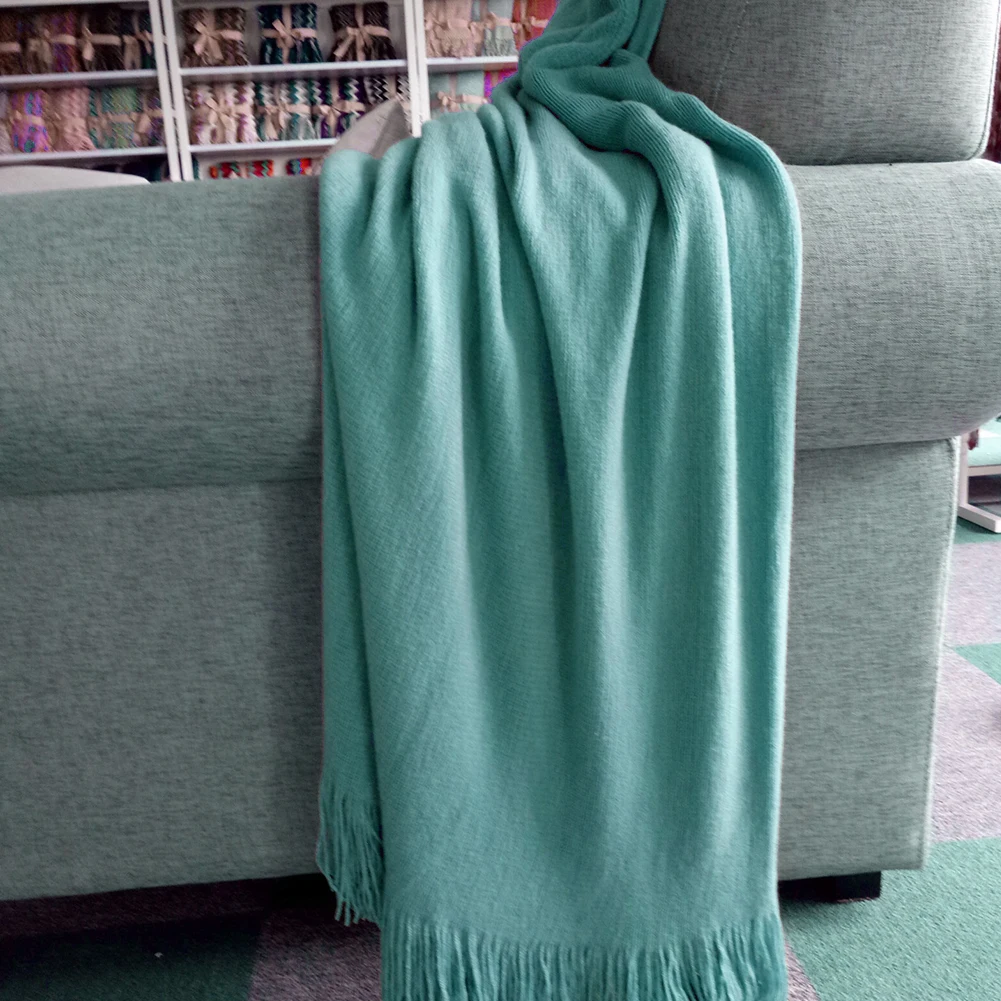 Новое одеяло в скандинавском стиле супермягкое хлопковое кашемировое покрывало