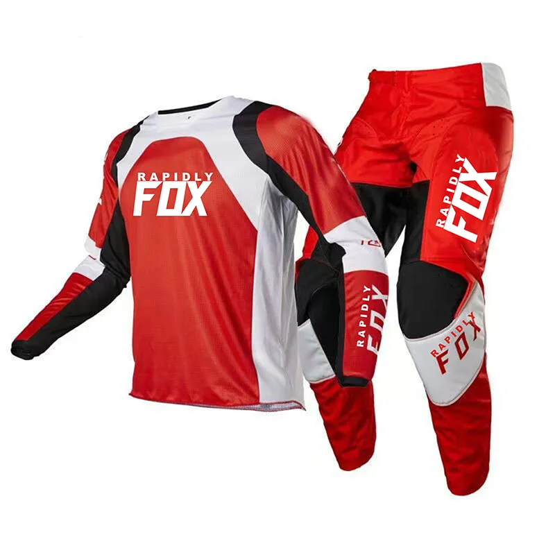

NEW 2022 rapidly FOX 180/360 Motocross Jersey and Pants gear set Combo mx motorbike clothing mtb Off Road motorcycle racing suit