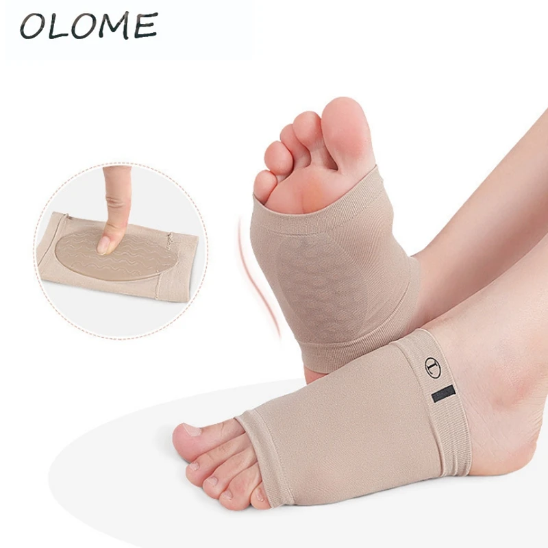

Elastic Bandage Bow Socks Anti-skid And Anti-friction Sebs Material Foot Arch Orthopedic Pad Ventilation Hole Foot Pad