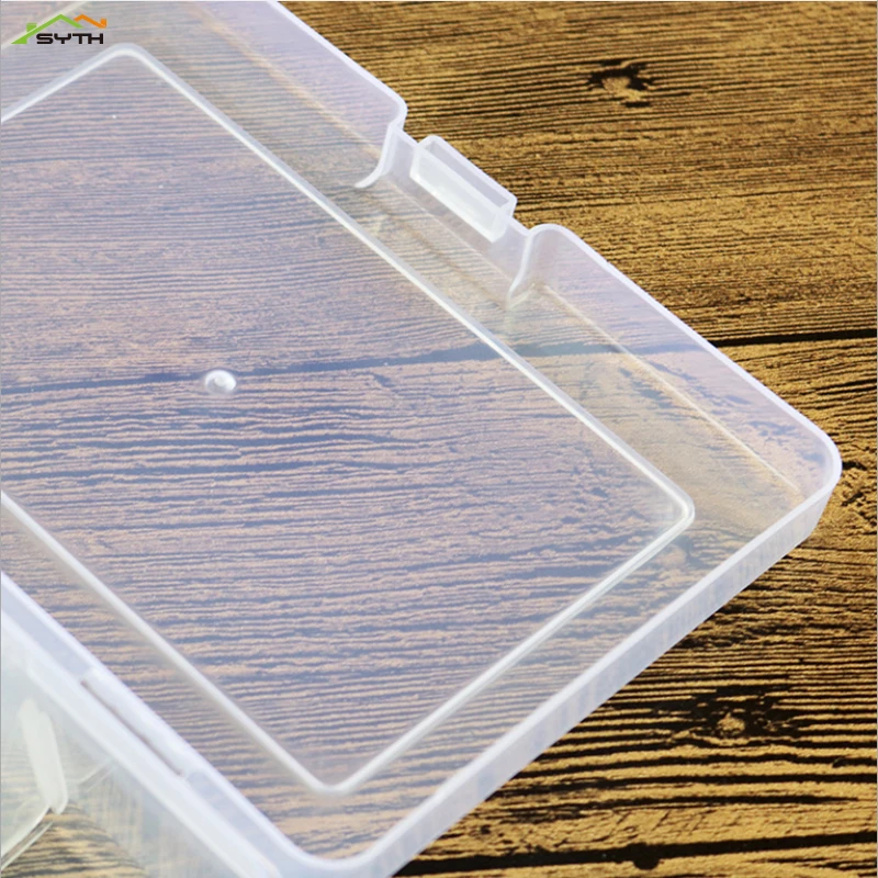 Прозрачная крышка маленькая пластиковая коробка бокс для хранения инструментов