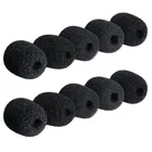 5 шт. микрофон гарнитуры гриль губка для ветрового стекла прокладка из пеноматериала черный чехол для микрофона