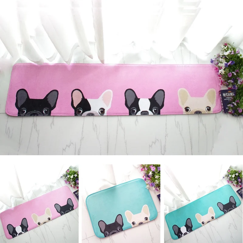 Мультяшный Коврик для двери с собакой нескользящий напольный коврик ковер