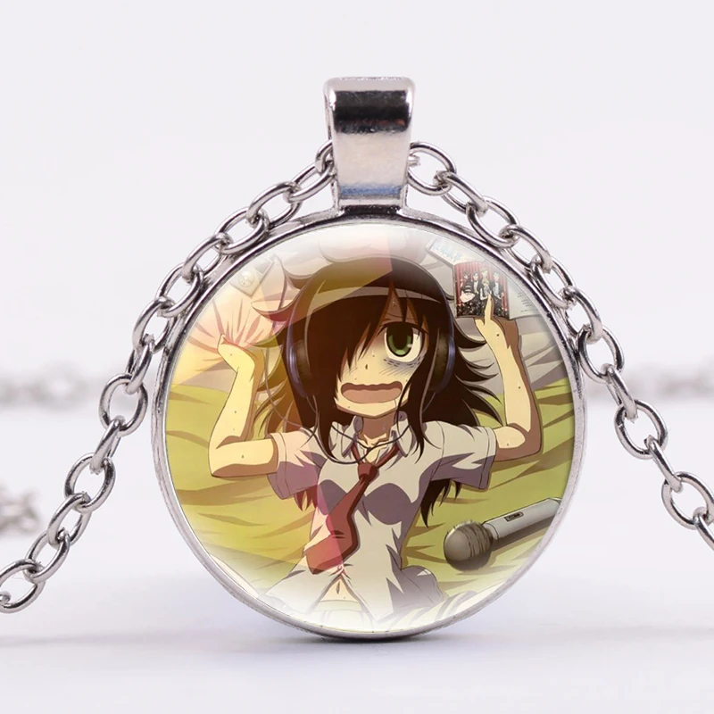 Watamote аниме ожерелье Kuroki Tomoko Nico Tanigawa фигурки цепочка для косплея Чокеры es Glass
