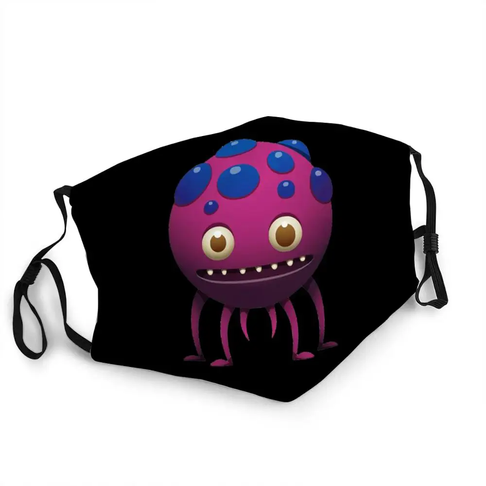 

3D printed Cartoon monsters face Mask Washable reusable filter dust-proof antibacterial masque adult/child fabric mask