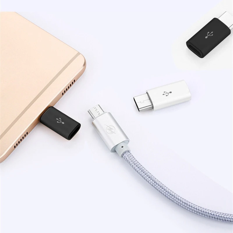 5 шт. изысканный маленький Micro Usb штекер на Type-c гнездо Microusb Type C Удобный общий