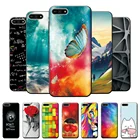 Чехол для Huawei Y6 2018, чехол для Huawei Y6 2018, милый чехол с бабочкой, бампер для Huawei Y6 2018, Y6 2018, противоударный силиконовый чехол для телефона