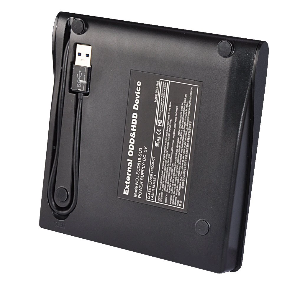 12 7 мм USB 3 0 Внешний Blu-Ray DVD/CD-ROM чехол для ноутбука настольного ПК оптический