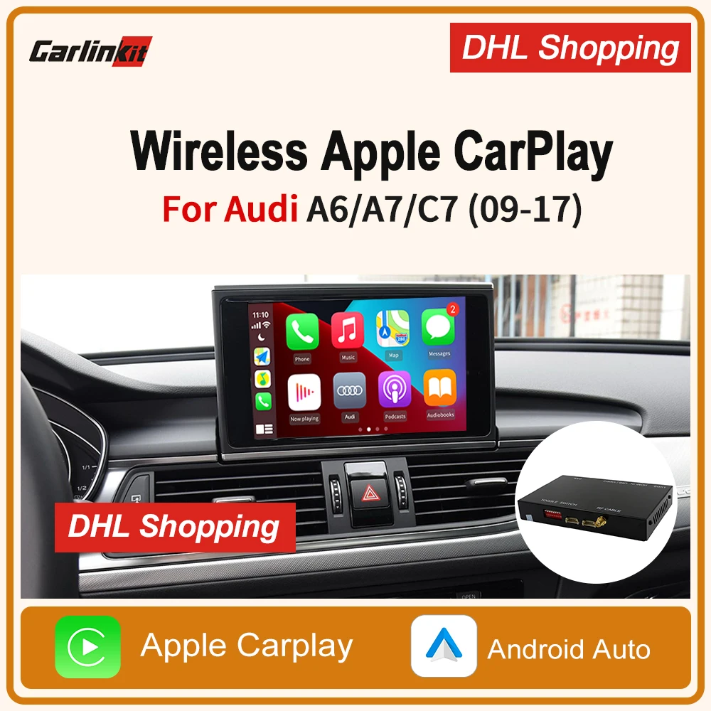 Декодер Carlinkit2.0 аксессуары для AUDI A6 A7 C7 Q7MMI 3G беспроводного Apple CarPlay Android