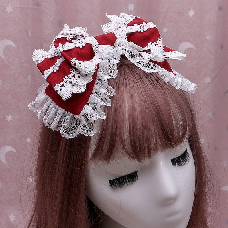 Adult Sex Costume Sweet Lolita Headdress Bow Knot Hair Band Hairpin Japanese Anime Cosplay Costume Sexy Lace Headdress
Adult Sex Costume Sweet Lolita Headdress Bow Knot Hair Band Hairpin Japanese Anime Cosplay Costume Sexy Lace Headdress