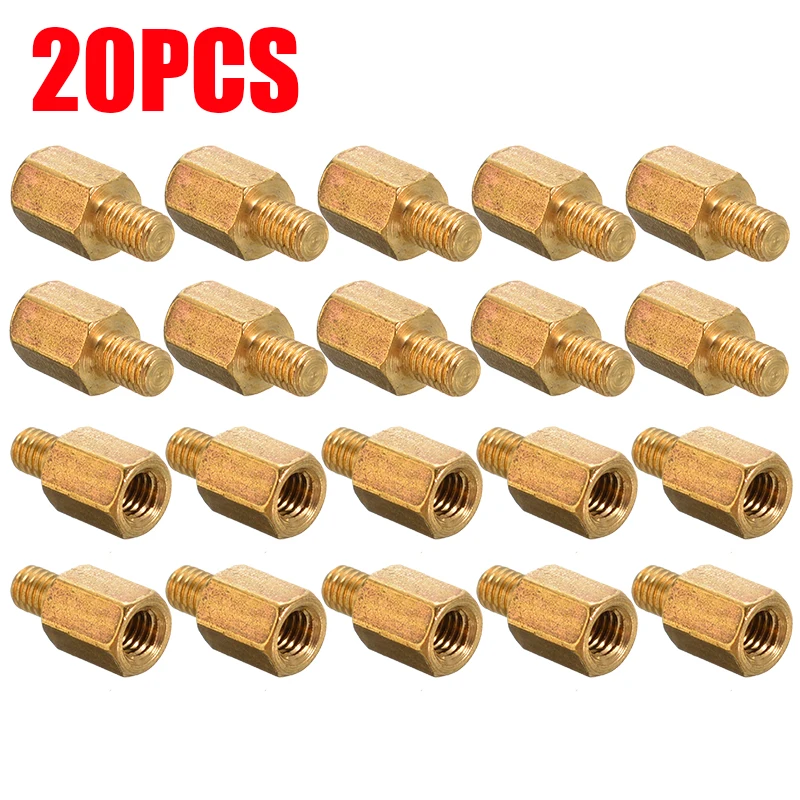 

New Arrival Brass Standoff Hexagonal Spacer Durable M3 6+4mm PC PCB Motherboard Adapter For Computer Mainboard