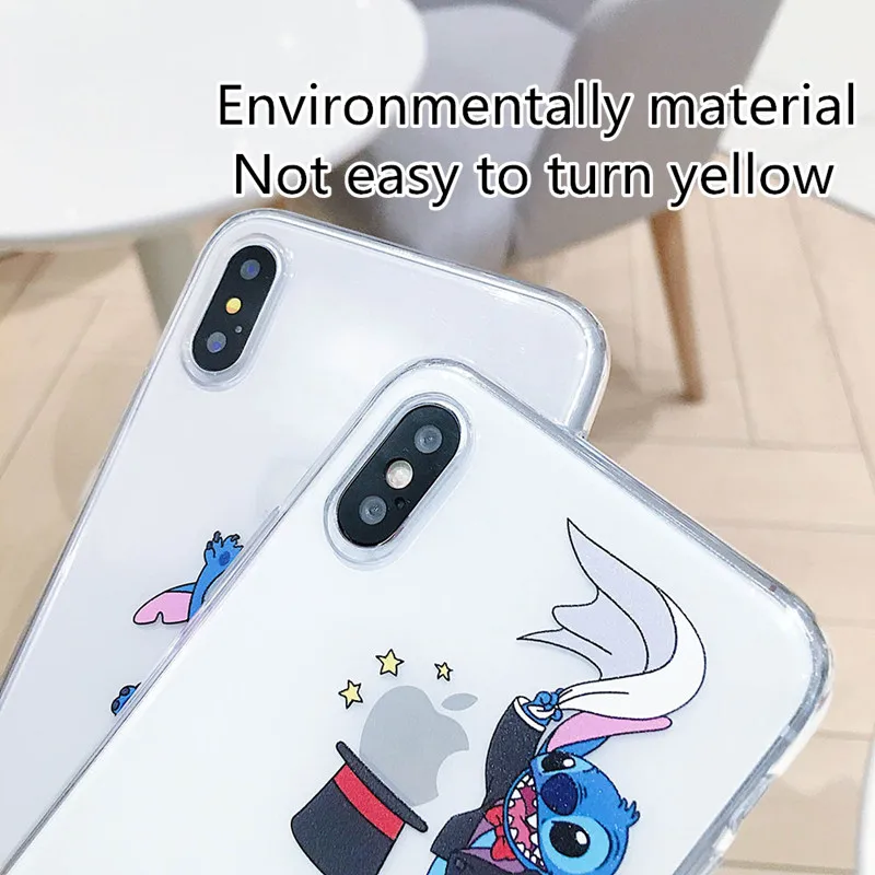 Милый мультяшный чехол для телефона для iPhone 11 Pro Max 6 6s 7 8 plus X Xr Xs Max 5S se силиконовый мягкий ТПУ чехол s для iPhone 7 забавные чехлы
