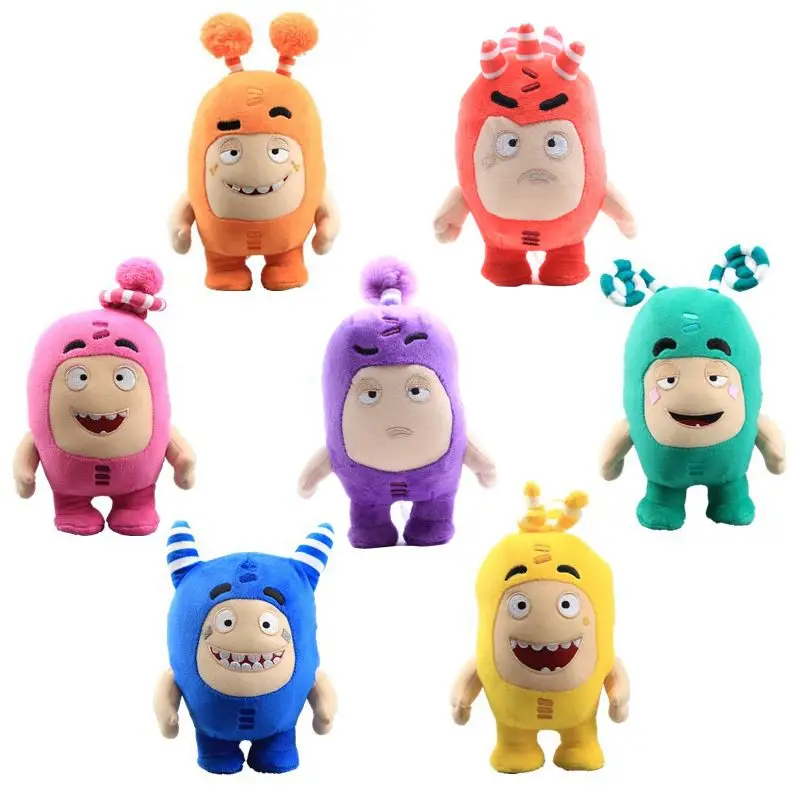 7 шт./лот Мультяшные Oddbods игрушки для детей аниме плюшевые мягкие животные oddbo