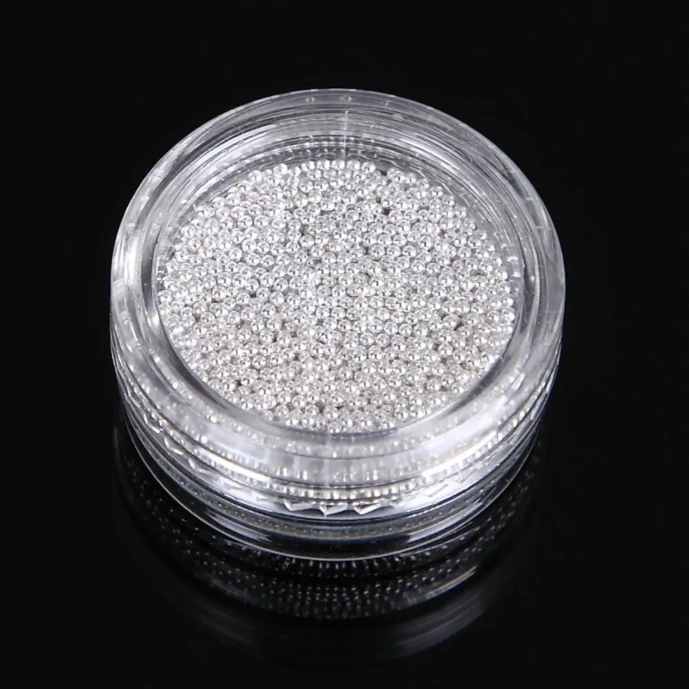 Monja золотые наклейки для ногтей серебряные металлические бусины с икрой Для