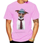 Новинка, футболка для охоты с изображением лисы Джека Расселла, хипстерская футболка с забавным дизайном