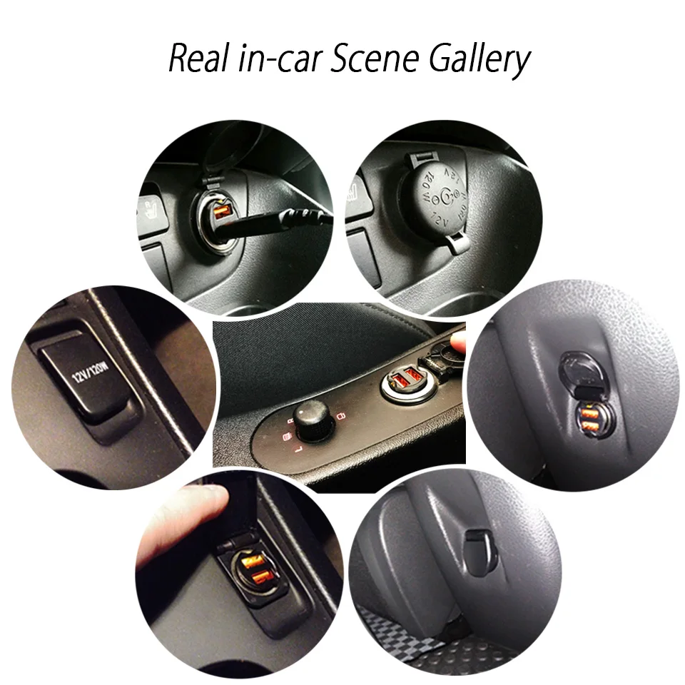 hidden mini dual usb car charger adapter 2a car usb charger mobile phone usb car charger auto charge 2 port for samsung xiaomi free global shipping