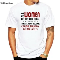 woman cosmetology graduate ladies t shirt